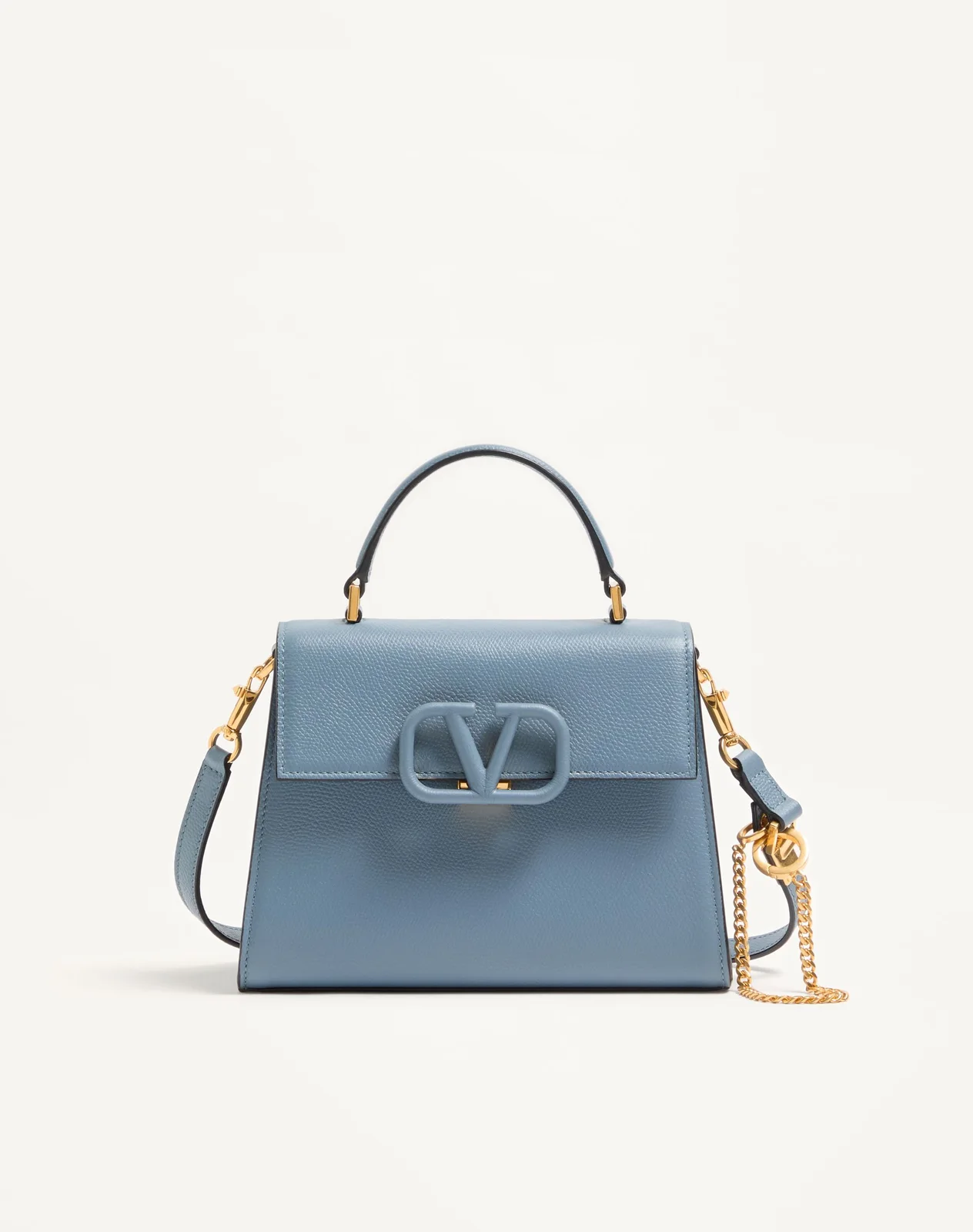 Маленькая сумка с ручками Valentino Garavani VSLING из зернистой телячьей кожи — фото 1