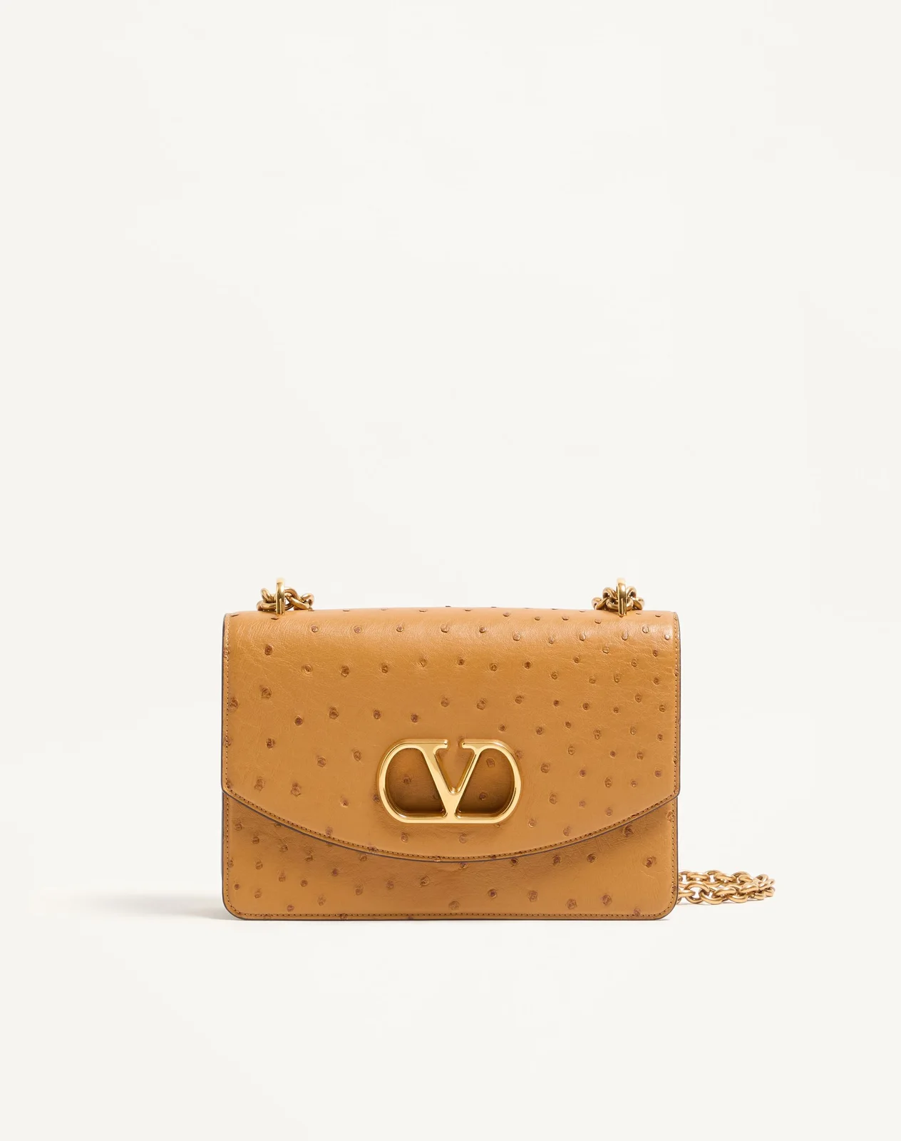 Сумка через плечо Valentino Garavani Vain из кожи страуса — фото 1