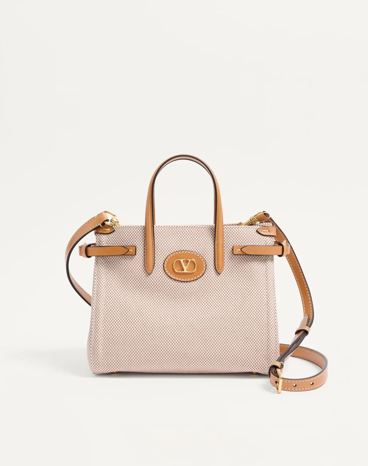Маленькая сумка-тоут Valentino Garavani Antibes из канваса — фото 1