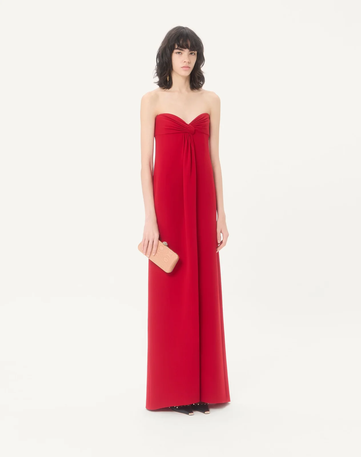 Клатч-минодьер Valentino Garavani Carry Secrets из ткани муар — фото 2