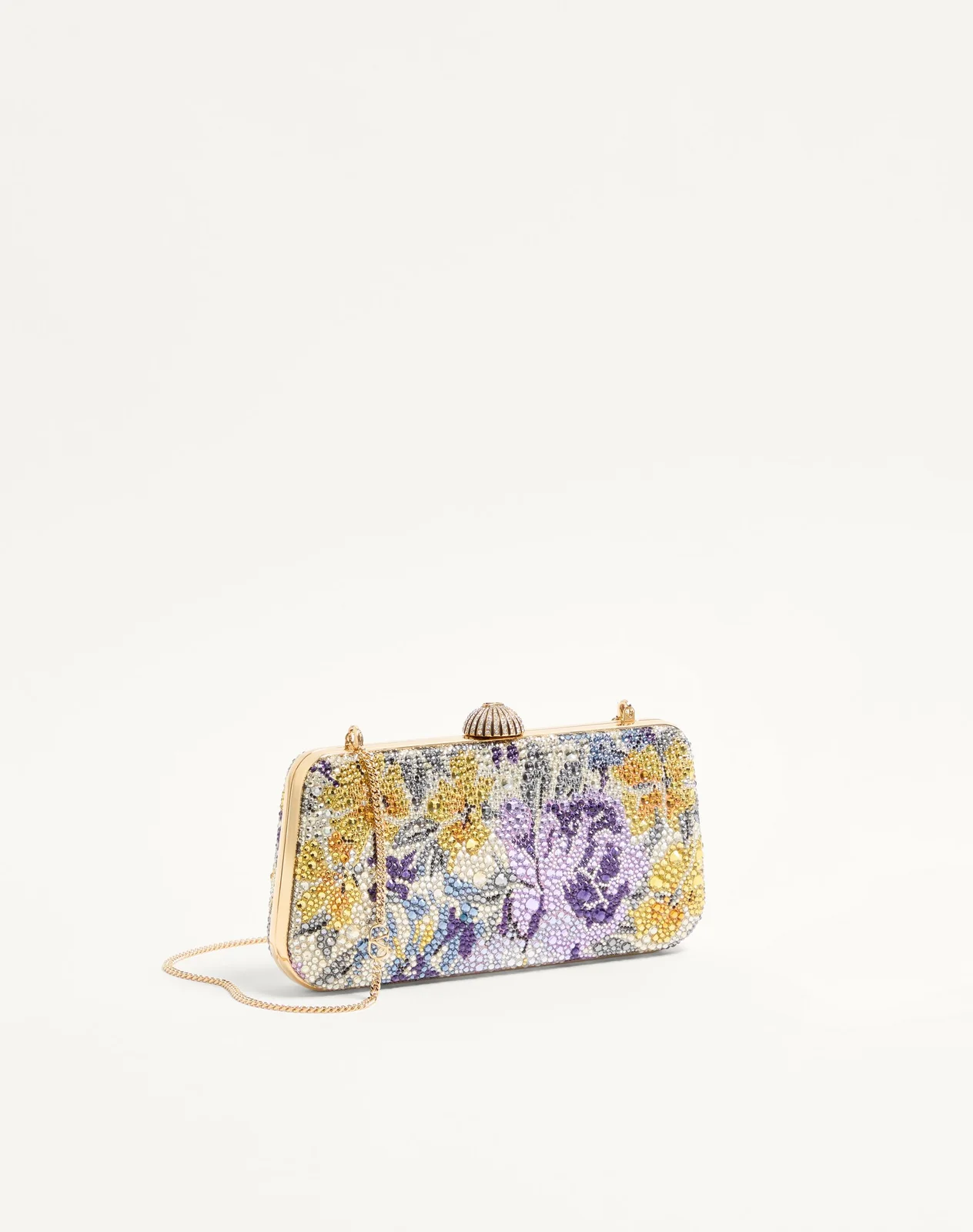 Клатч-минодьер Valentino Garavani Carry Secrets со стразами Flowerism — фото 3