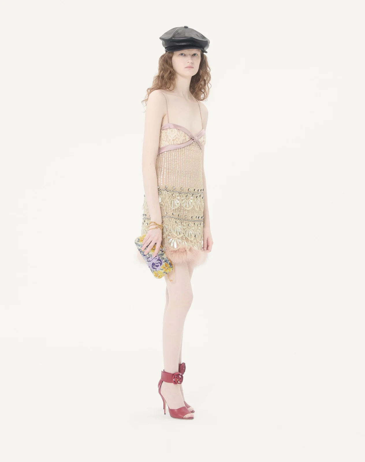 Клатч-минодьер Valentino Garavani Carry Secrets со стразами Flowerism — фото 2