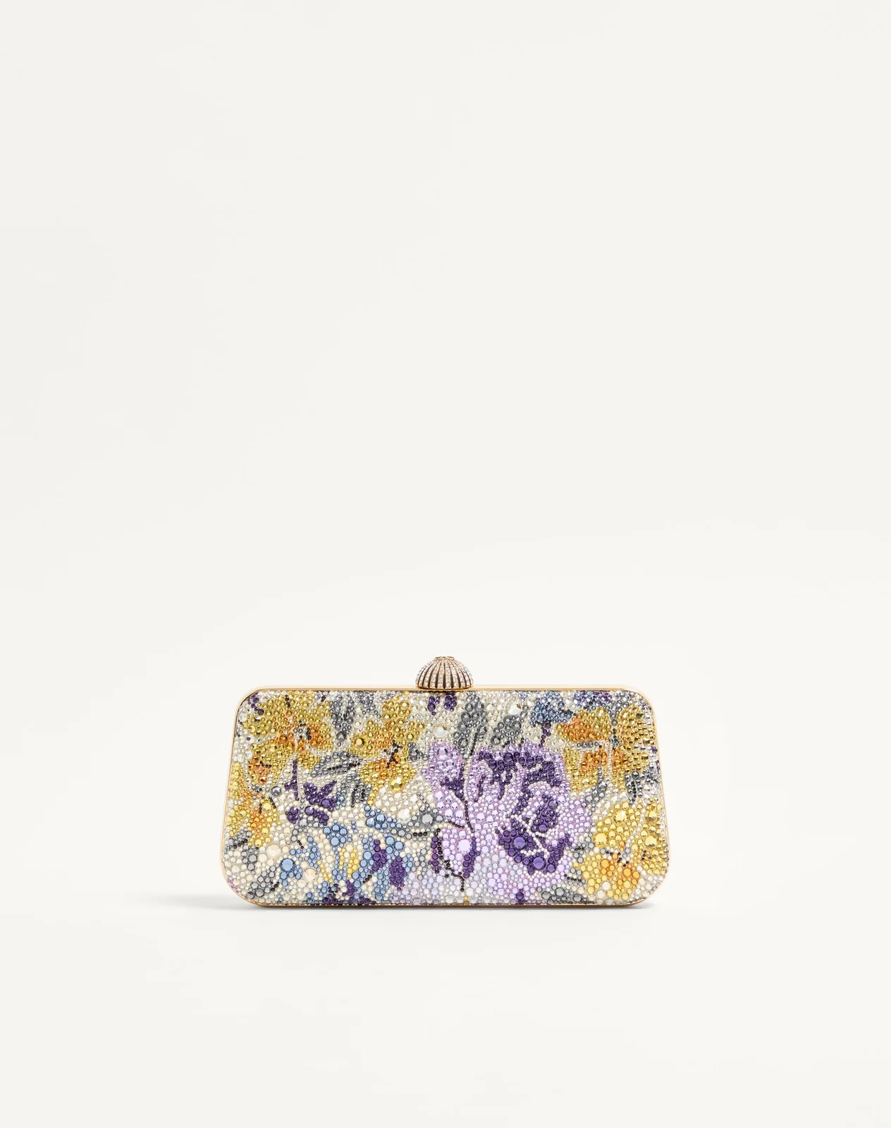 Клатч-минодьер Valentino Garavani Carry Secrets со стразами Flowerism — фото 5