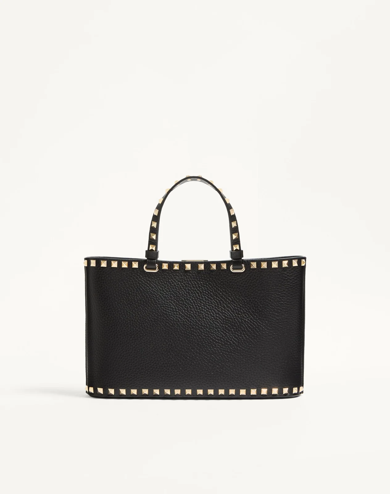 Маленькая сумка-тоут Valentino Garavani Rockstud из зернистой телячьей кожи — фото 4