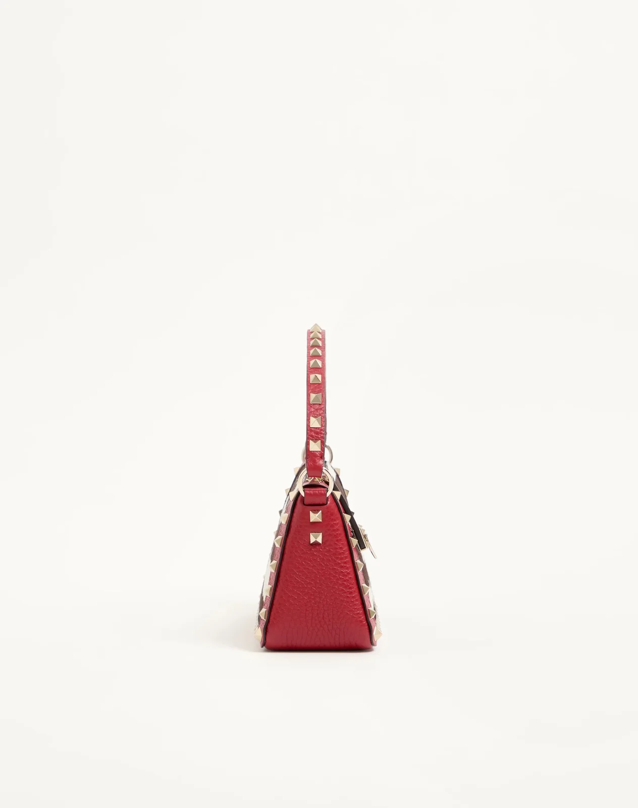 Маленькая сумка через плечо Valentino Garavani Rockstud из телячьей кожи с ворсистой отделкой и анималистичным принтом — фото 4