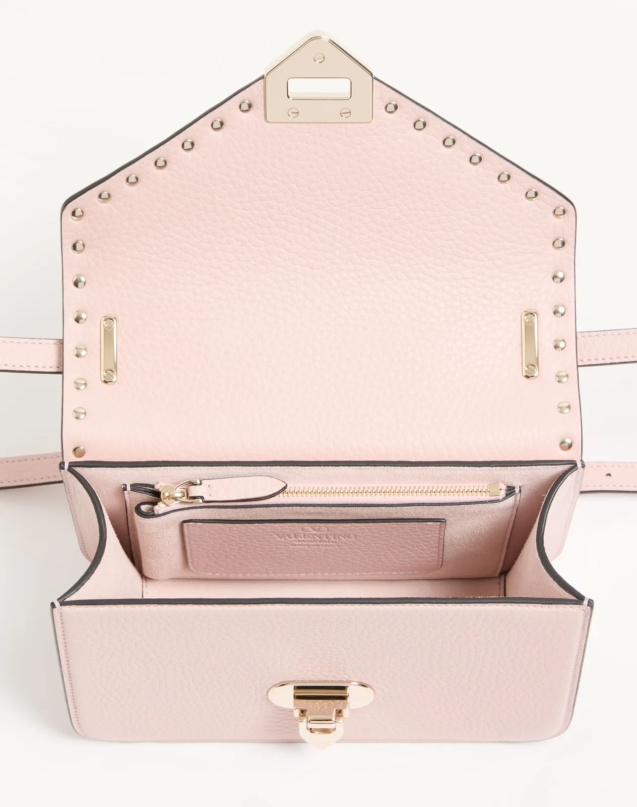 Маленькая сумка через плечо Valentino Garavani Rockstud из зернистой телячьей кожи — фото 5