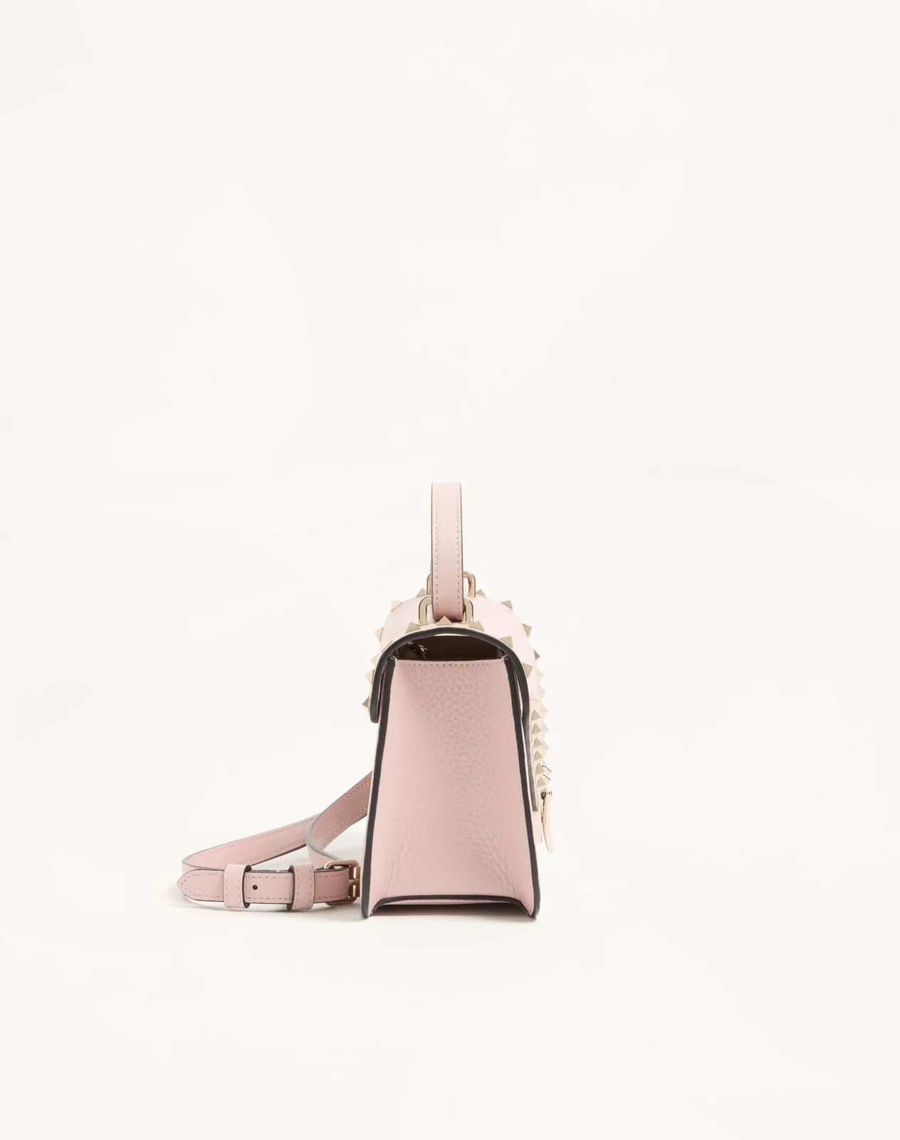 Маленькая сумка через плечо Valentino Garavani Rockstud из зернистой телячьей кожи — фото 3