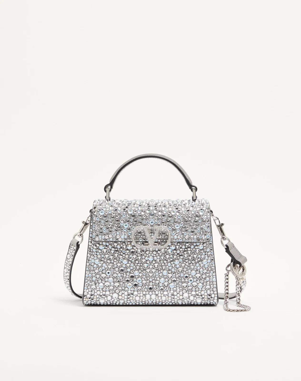 Мини-сумка с ручкой Valentino Garavani VSLING с вышивкой — фото 1