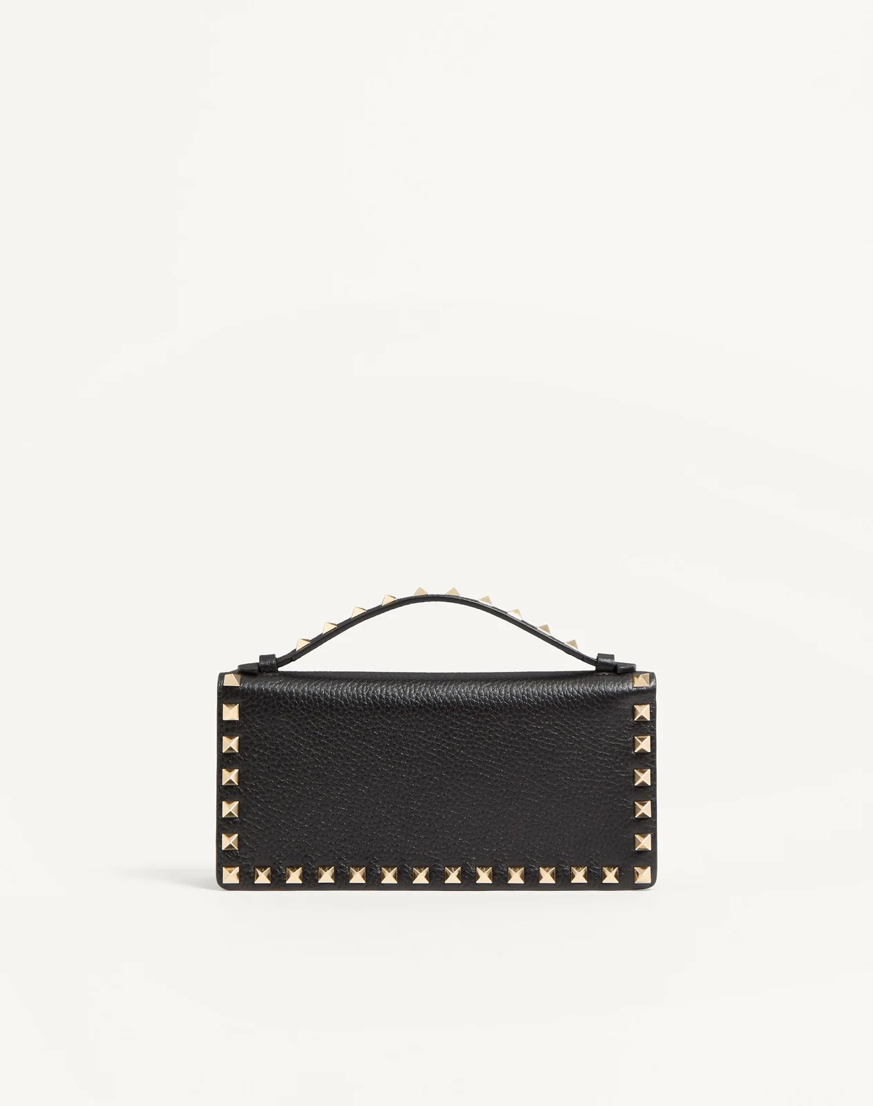 Кошелёк на цепочке Rockstud из зернистой телячьей кожи — фото 5