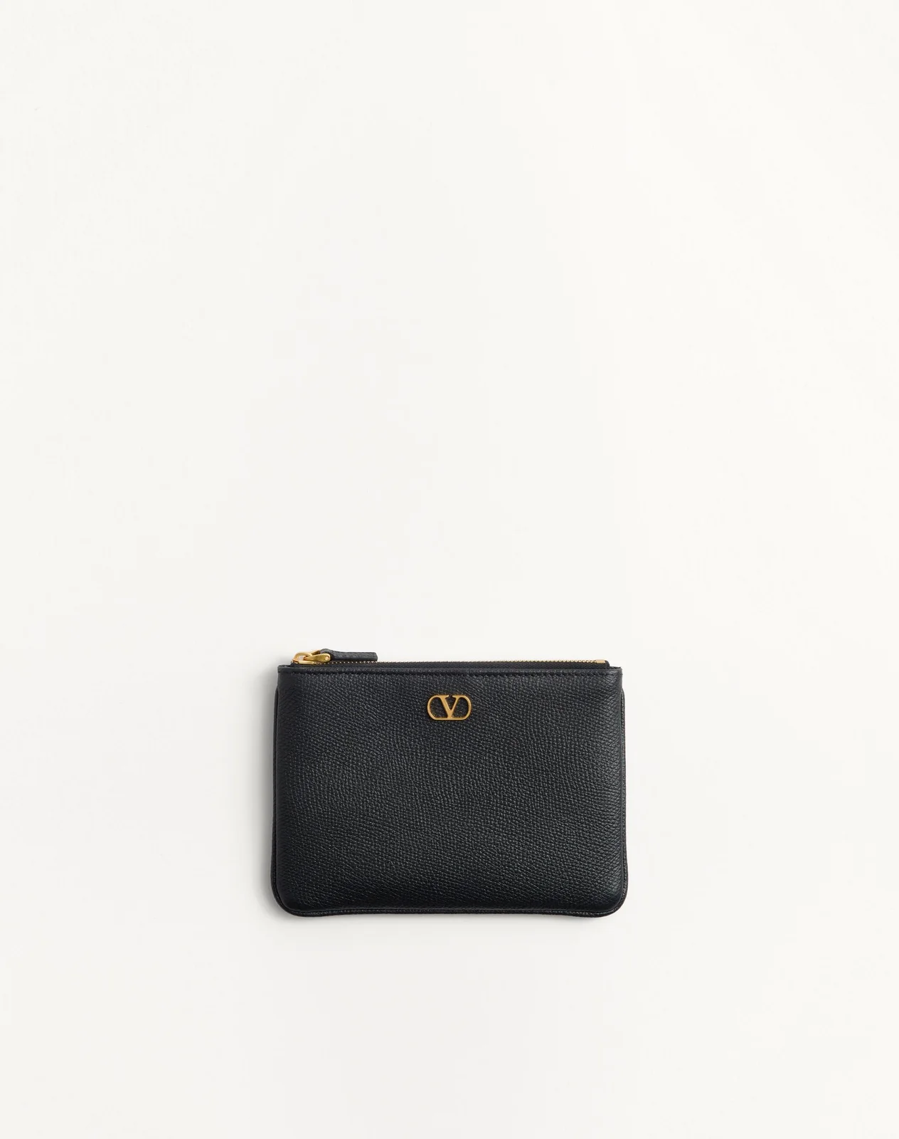 Клатч VLogo Signature из зернистой телячьей кожи