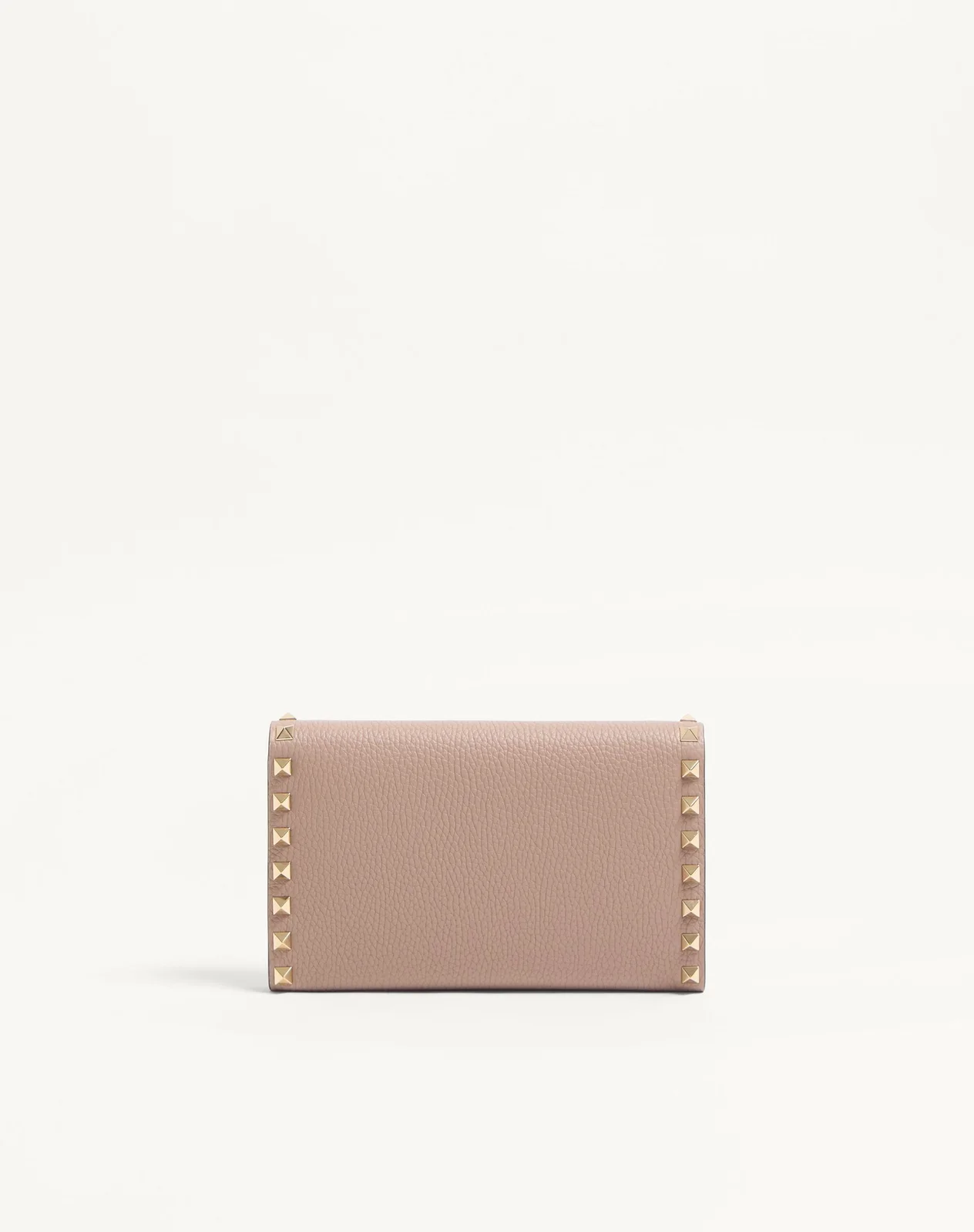 Кошелёк на цепочке Rockstud из зернистой телячьей кожи — фото 5