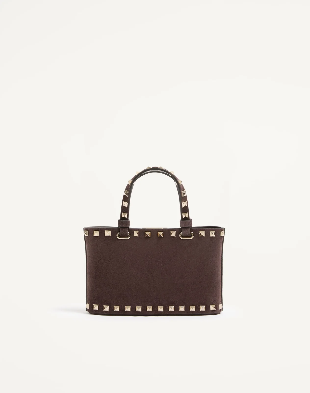 Мини-сумка-тоут Rockstud из замши — фото 5