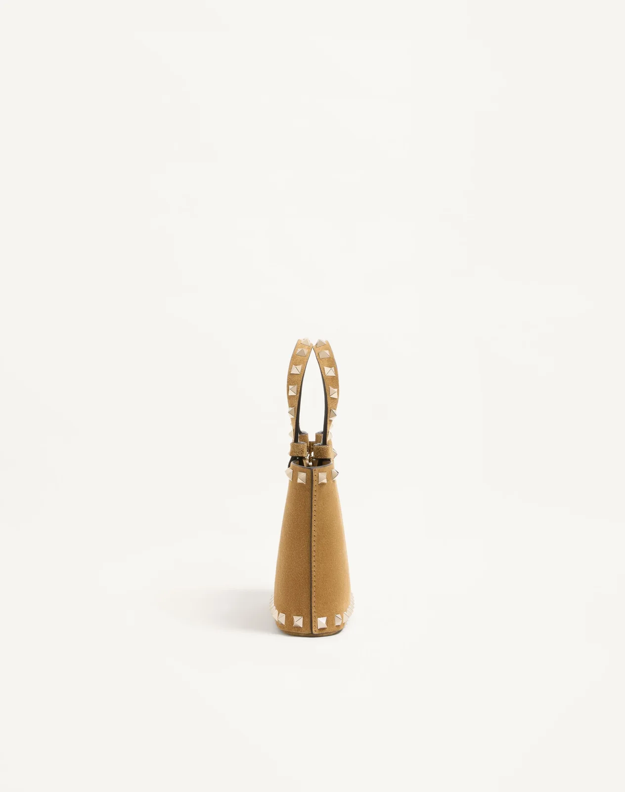 Мини-сумка-тоут Rockstud из замши — фото 4