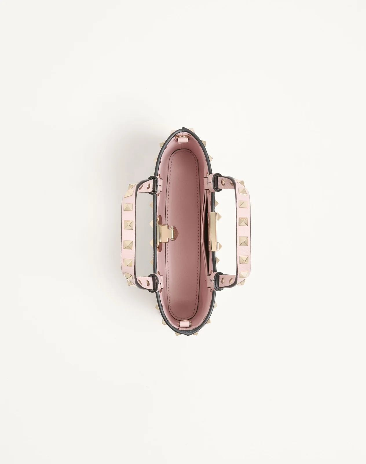 Мини-сумка-тоут Rockstud из зернистой телячьей кожи — фото 6