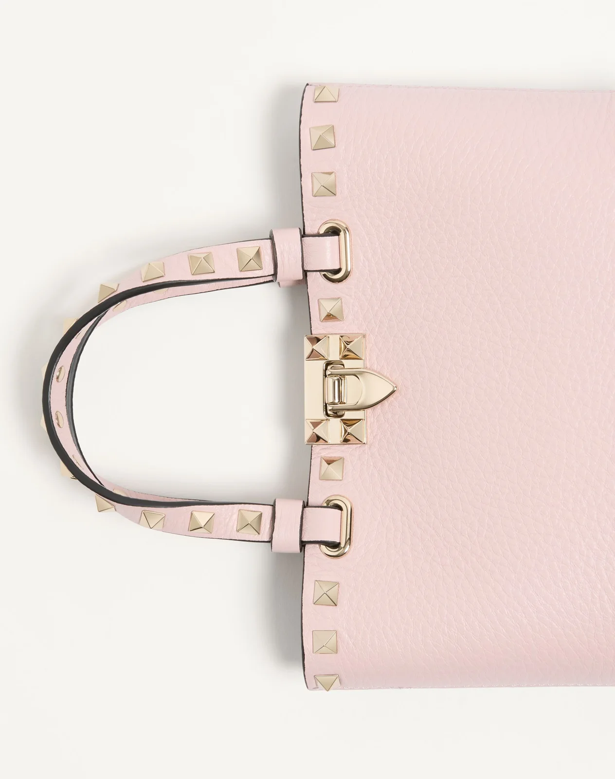 Мини-сумка-тоут Rockstud из зернистой телячьей кожи — фото 7