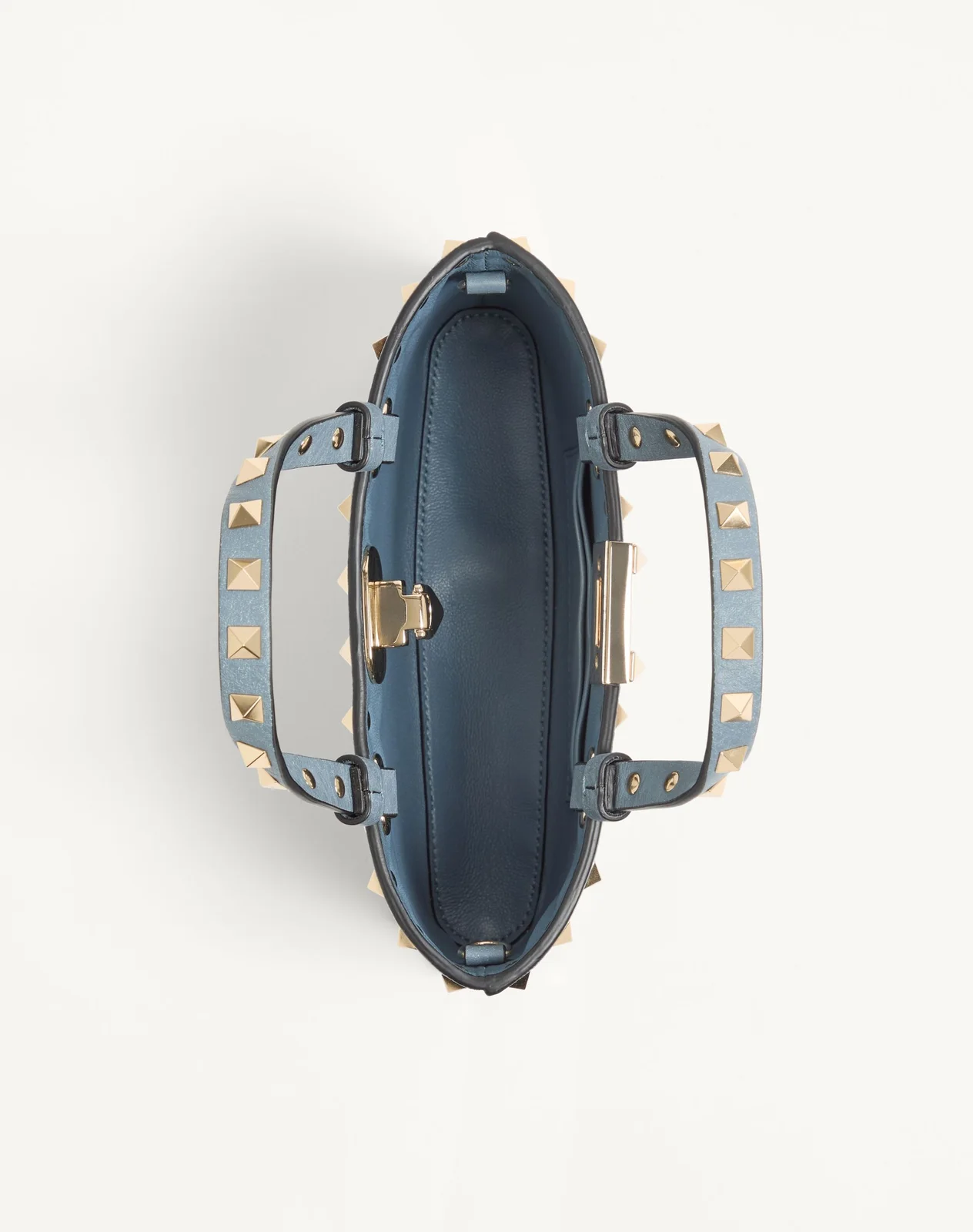 Мини-сумка-тоут Rockstud из зернистой телячьей кожи — фото 6