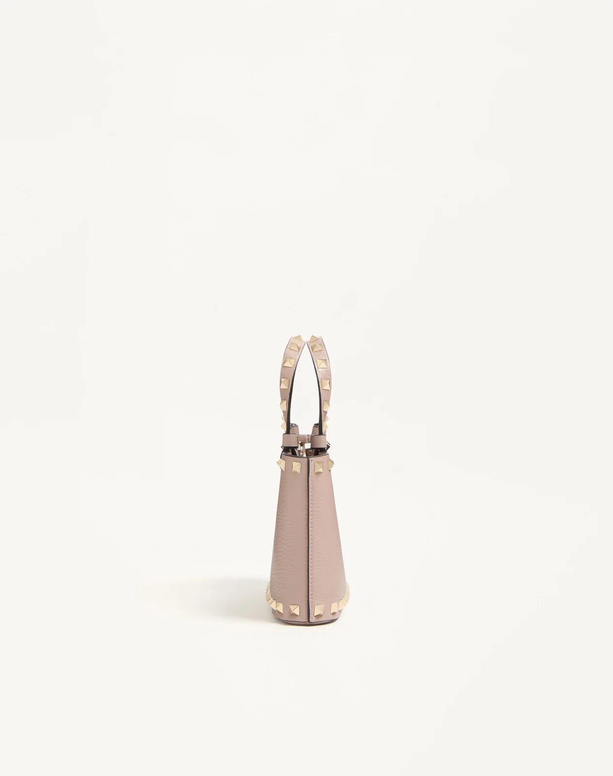 Мини-сумка-тоут Rockstud из зернистой телячьей кожи — фото 4