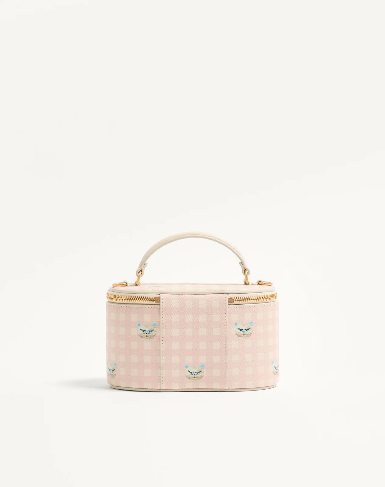 Мини-сумка vanity VLogo Signature из зернистой телячьей кожи Le Chat De La Maison — фото 5