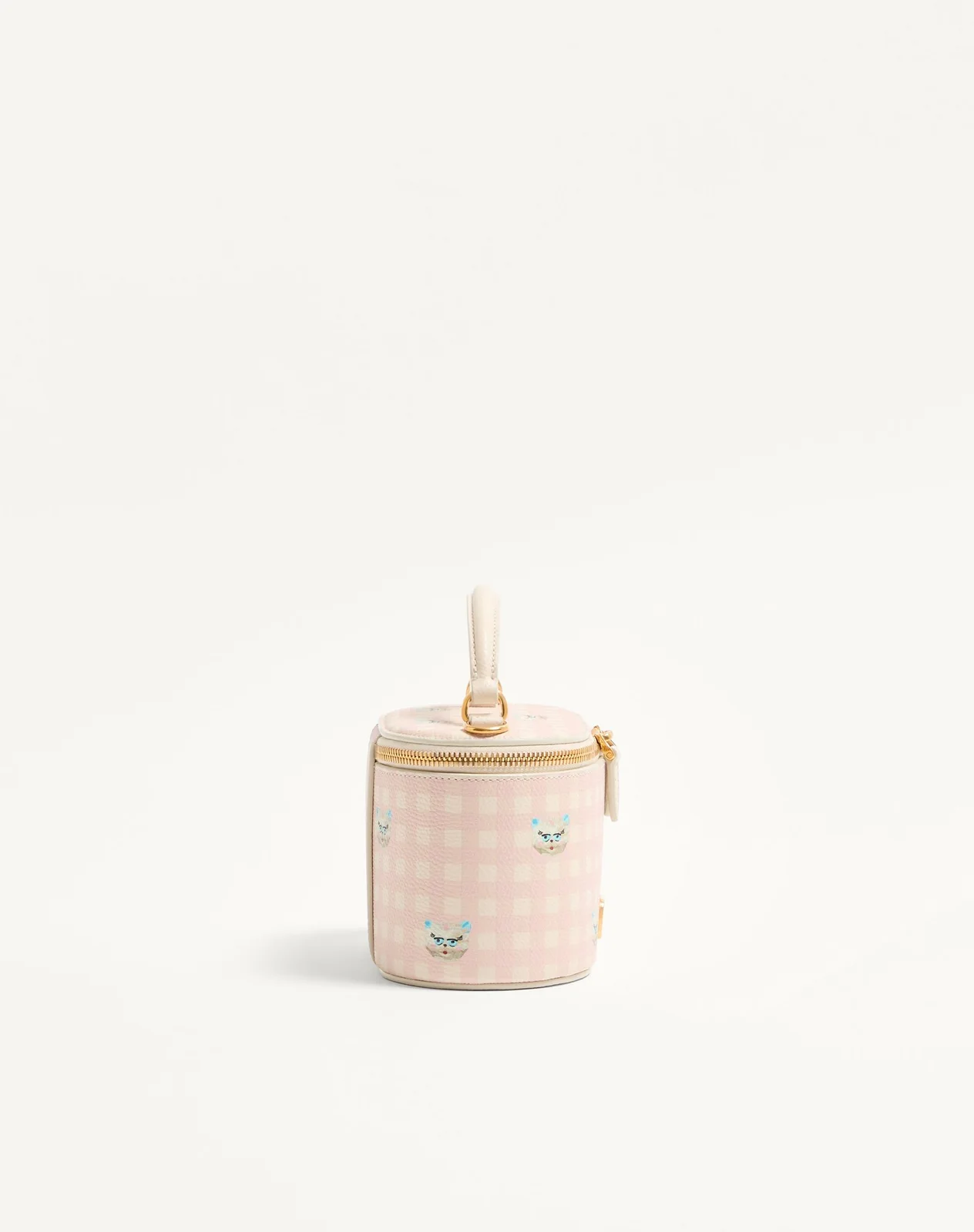 Мини-сумка vanity VLogo Signature из зернистой телячьей кожи Le Chat De La Maison — фото 4