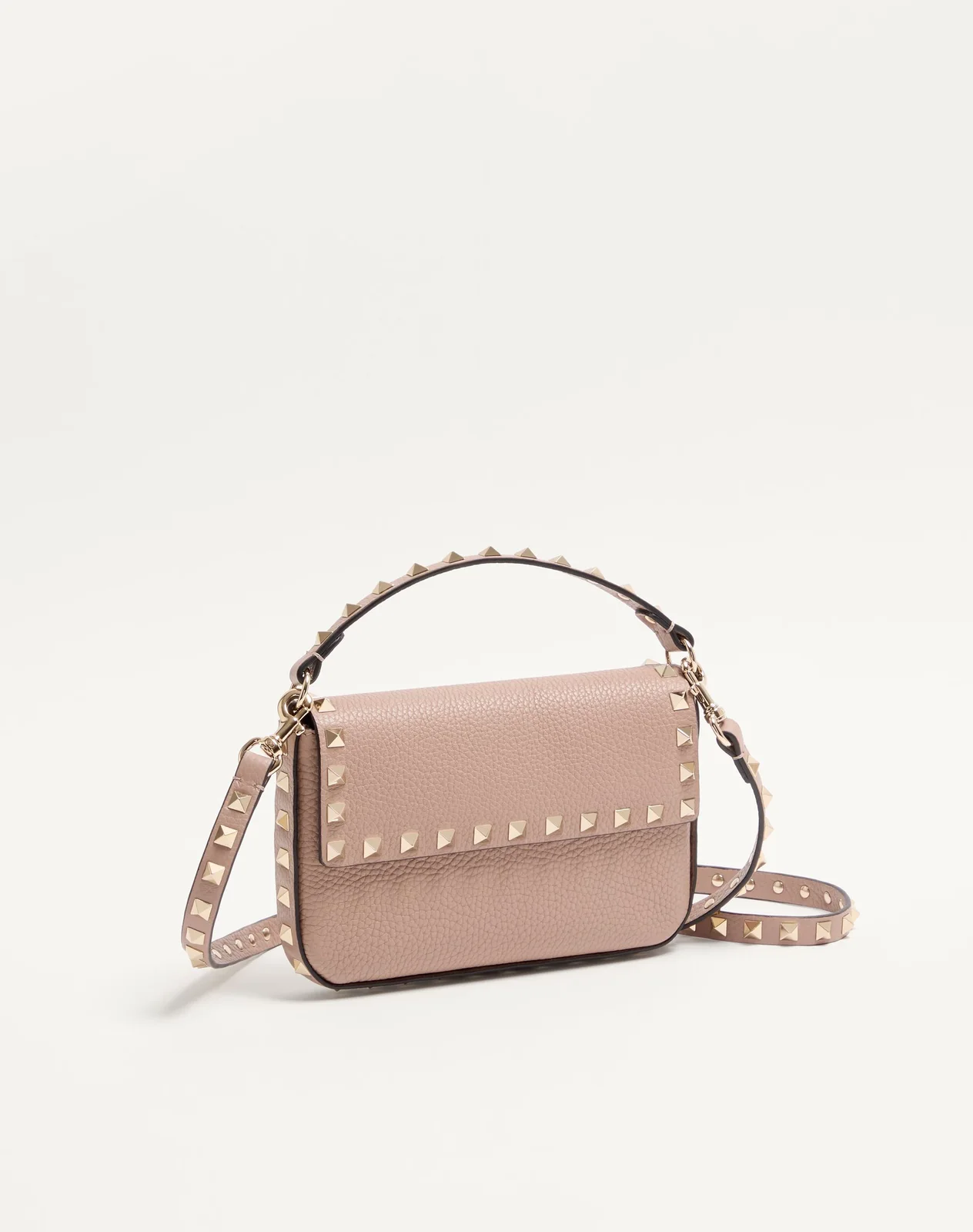 Клатч Rockstud из зернистой телячьей кожи — фото 3
