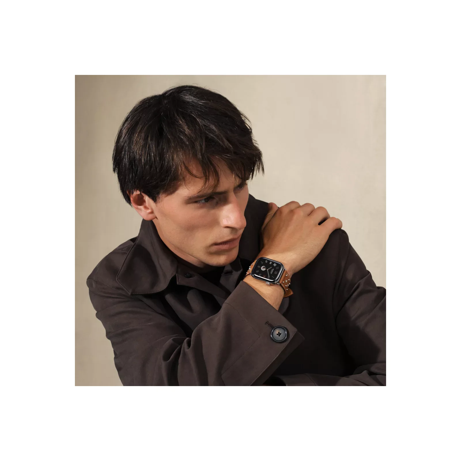 Series 11 Набрать &Apple Watch Hermès 46 Миллиметровая одинарная петля Clou Medor Rock Ремешок — фото 2