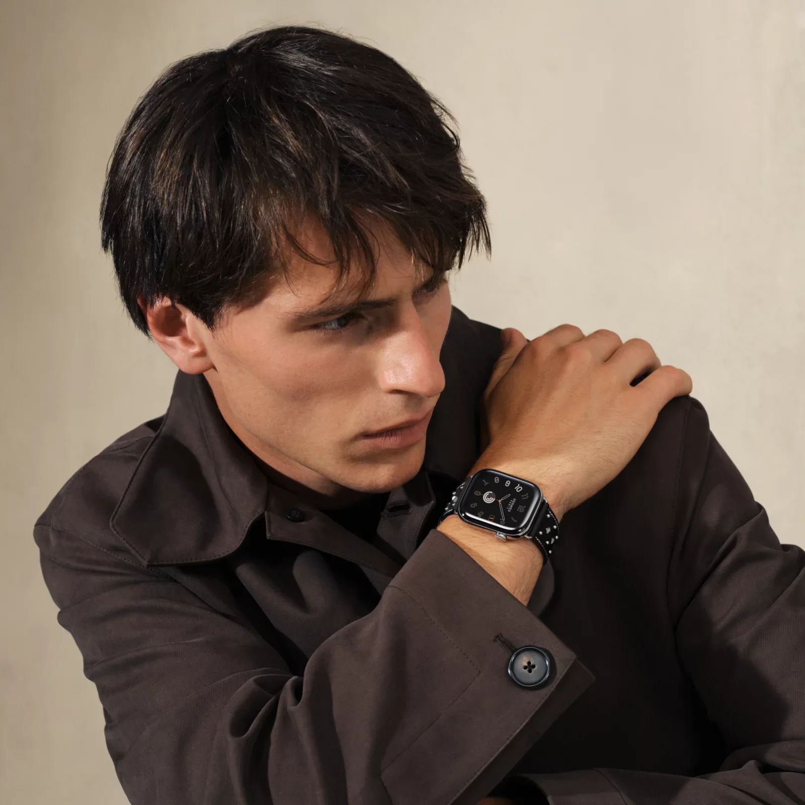 Series 11 Набрать &Apple Watch Hermès 46 Миллиметровая одинарная петля Clou Medor Rock Ремешок — фото 2