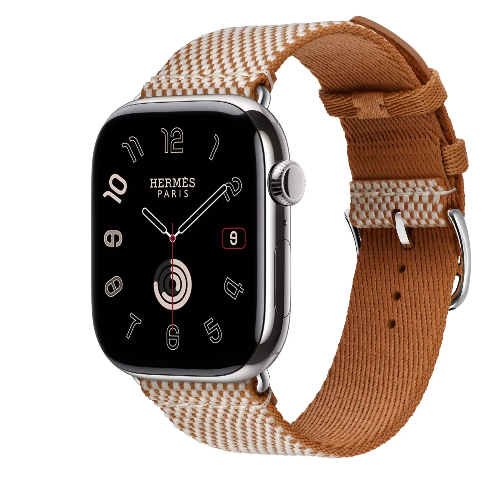 Series 11 Набрать &Apple Watch Hermès 46 Миллиметровая одинарная петля Toile H Ремешок — фото 3