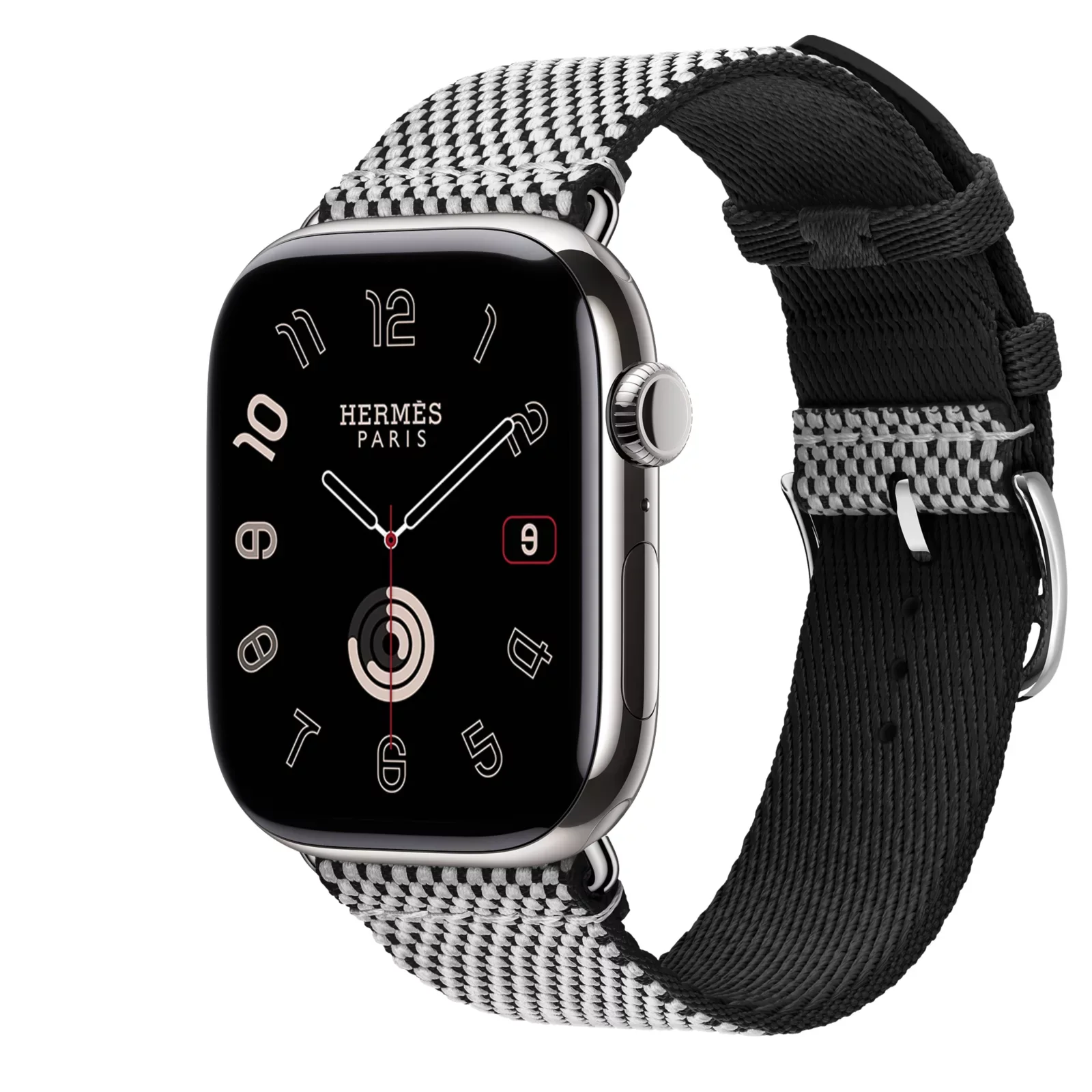 Series 11 Набрать &Apple Watch Hermès 46 Миллиметровая одинарная петля Toile H Ремешок — фото 3