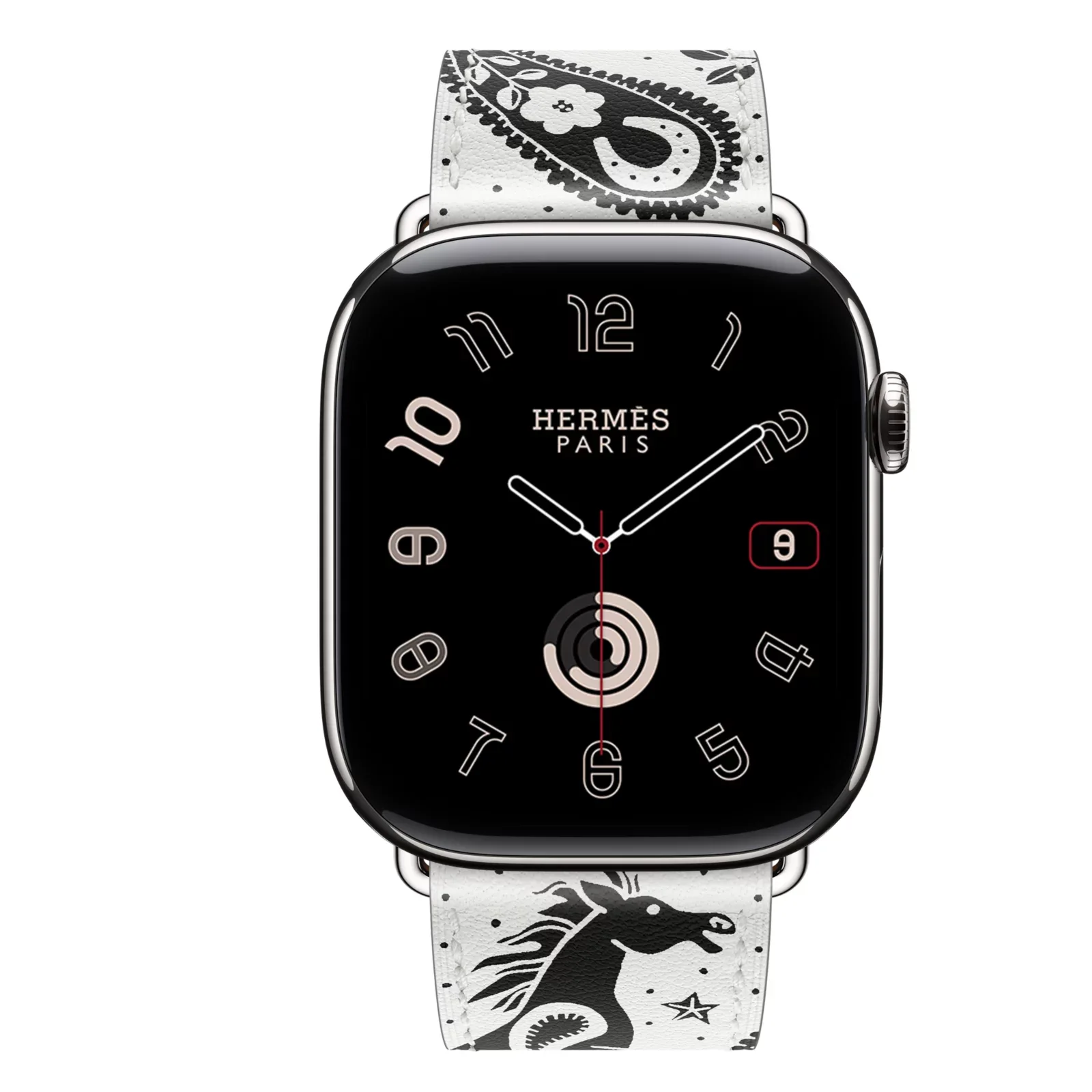 Series 11 Набрать &Apple Watch Hermès 46 Миллиметровый одиночный круг Happy ZooBandana Ремешок