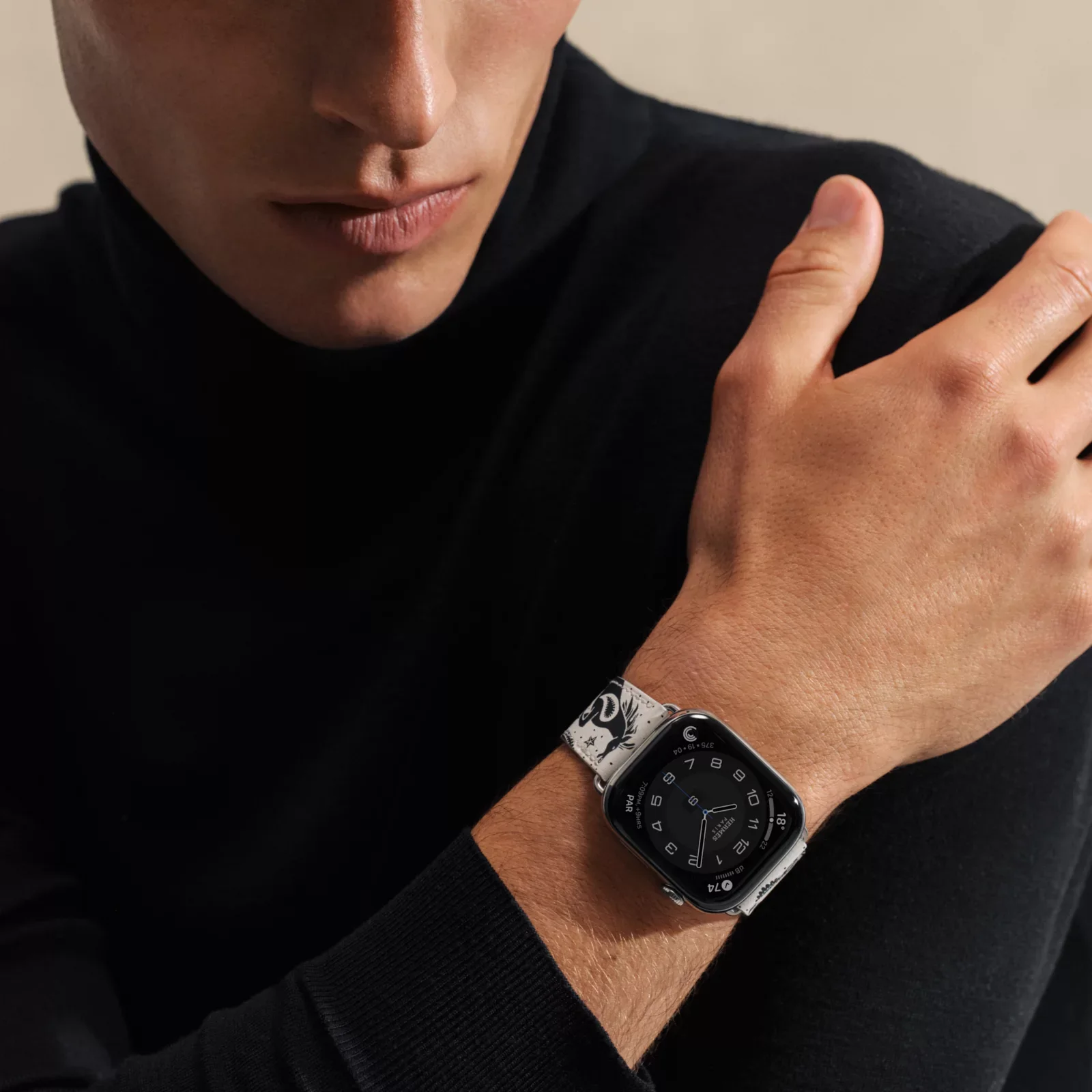 Series 11 Набрать &Apple Watch Hermès 46 Миллиметровый одиночный круг Happy ZooBandana Ремешок — фото 2