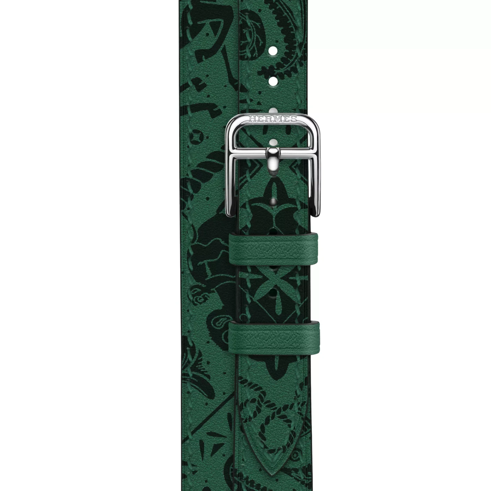 Apple Watch Hermès 42 мм двойная петля Attelage Счастливый зоопарк Bandana Ремешок — фото 1