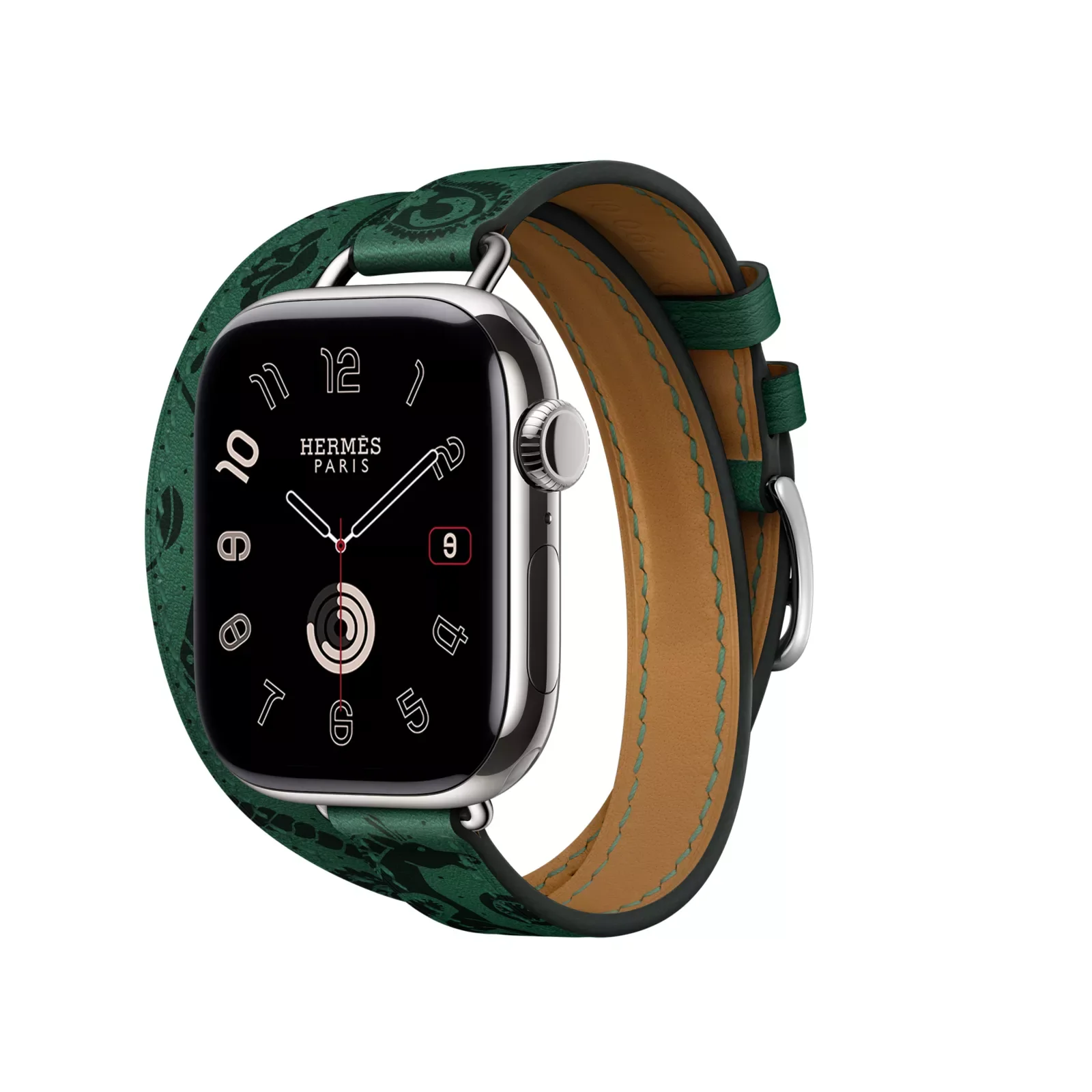 Apple Watch Hermès 42 мм двойная петля Attelage Счастливый зоопарк Bandana Ремешок — фото 3