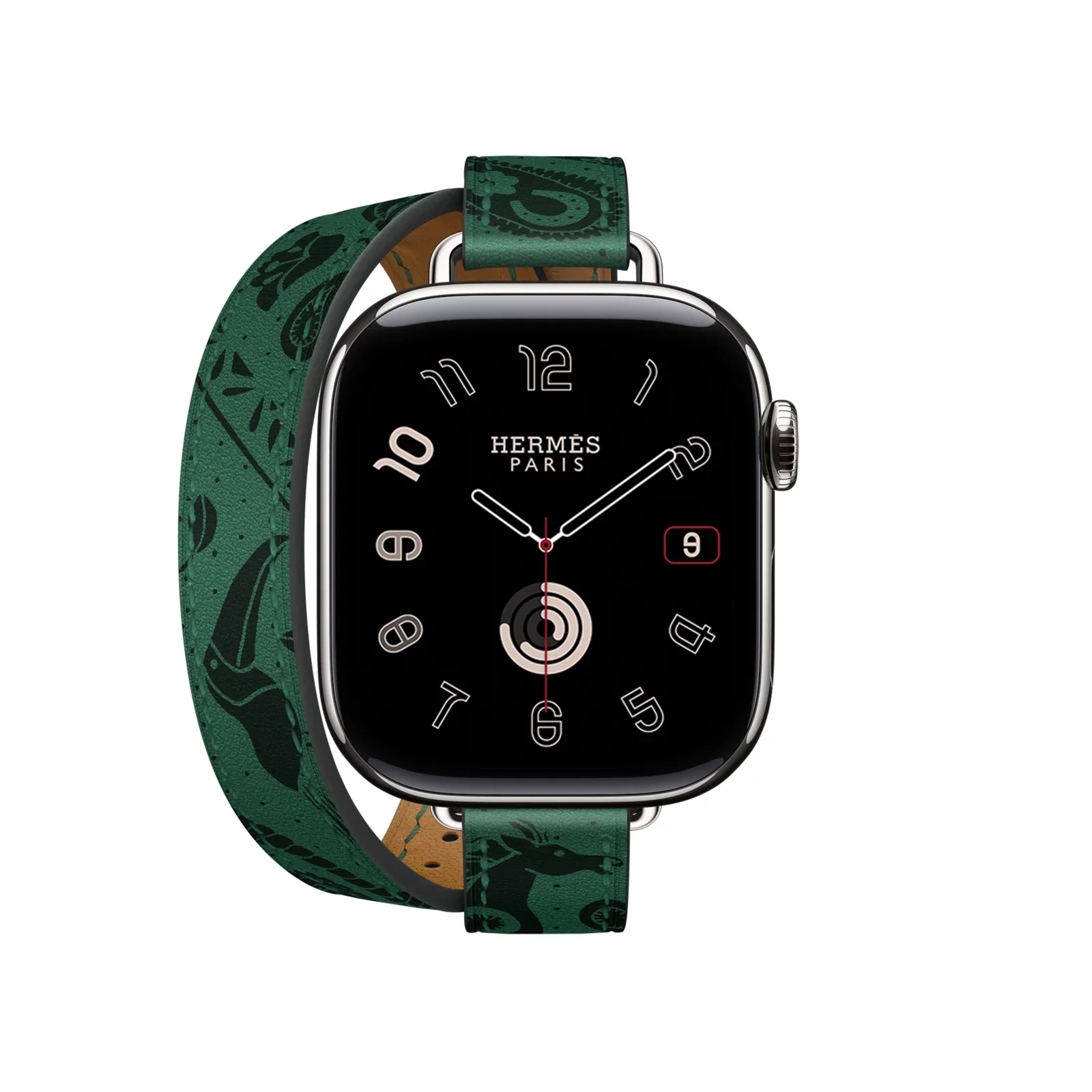 Apple Watch Hermès 42 мм двойная петля Attelage Счастливый зоопарк Bandana Ремешок — фото 4