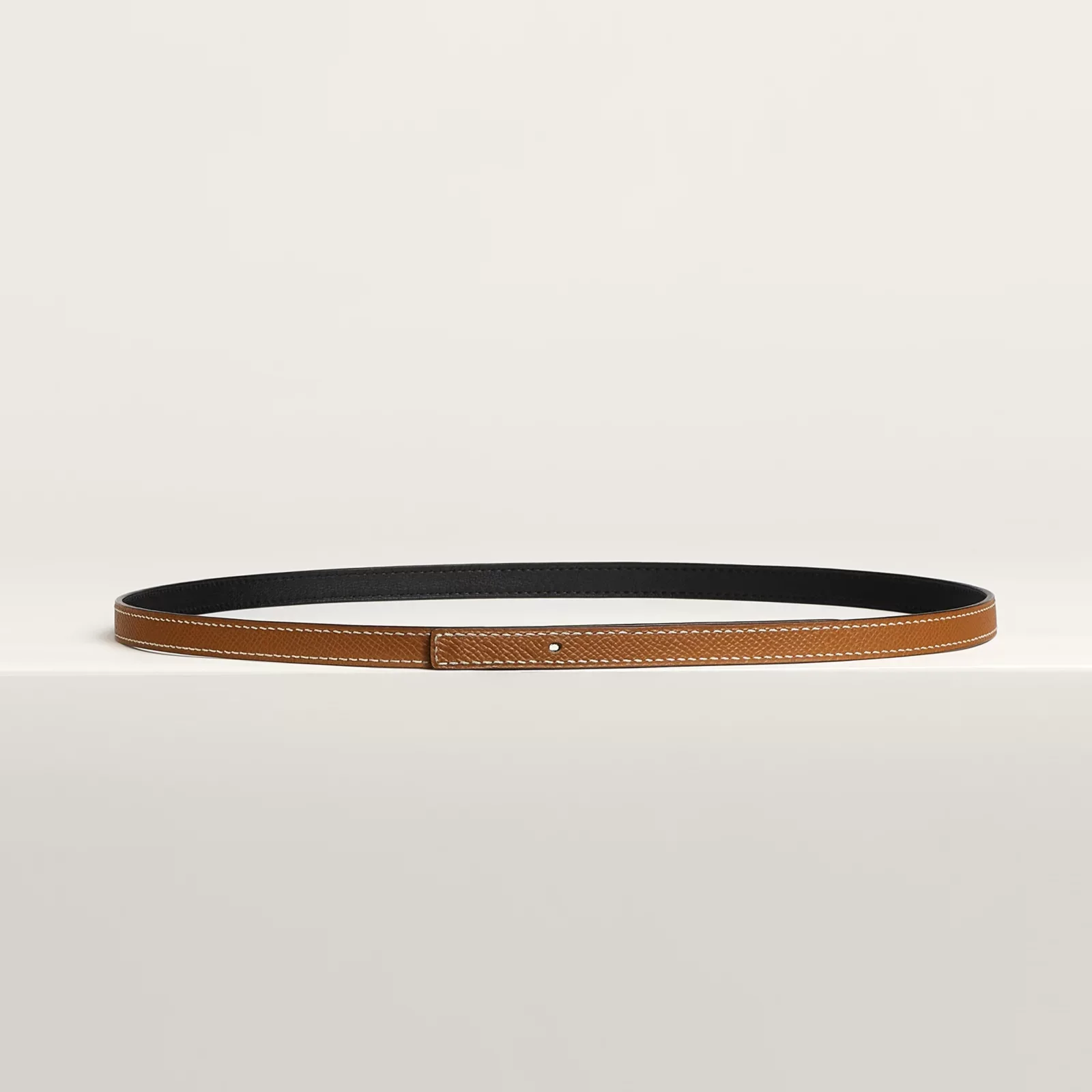 Реверсивный кожаный ремень 13 мм                 — фото 2