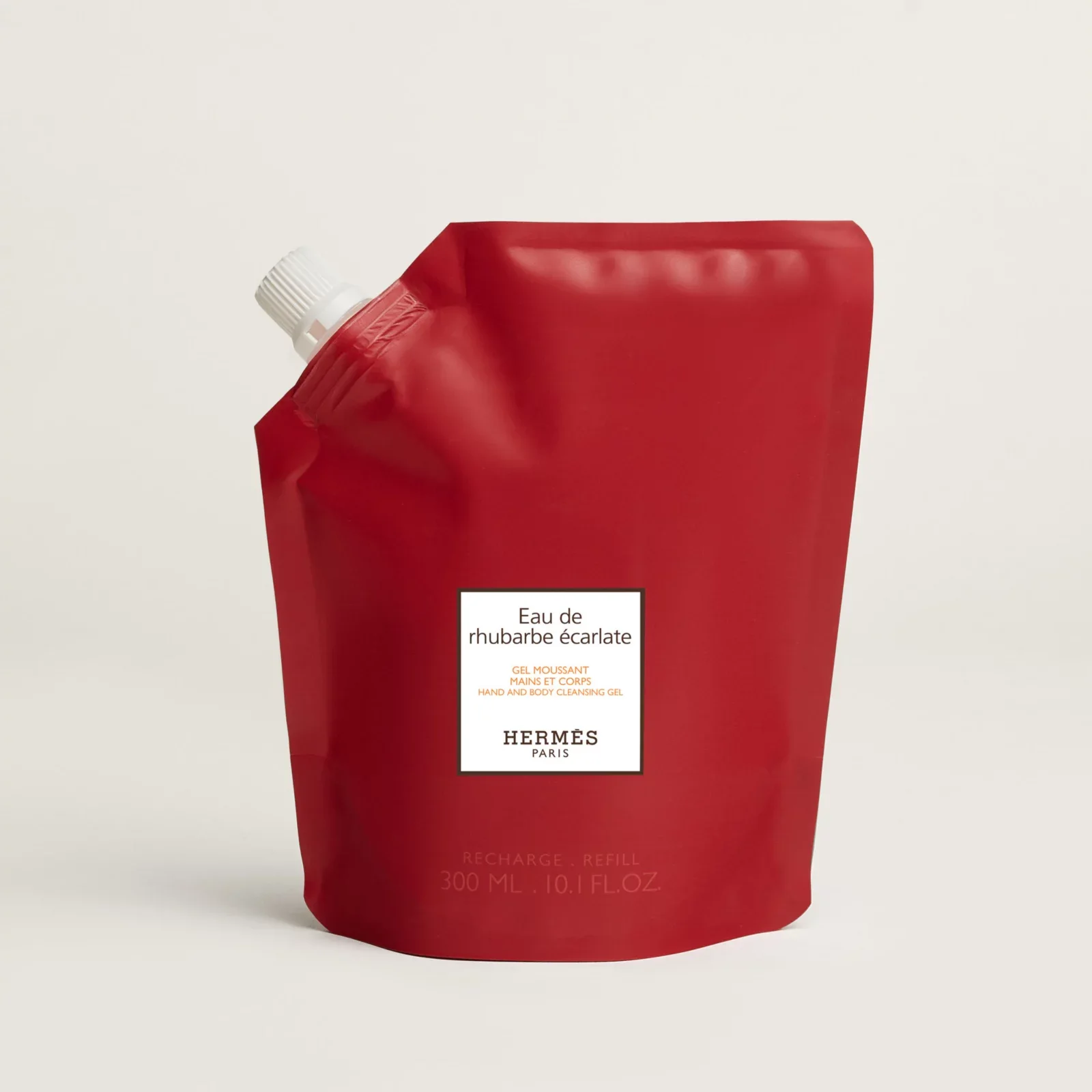 Гель для мытья рук и тела Hermès с ароматом «Алый огненный морской огурчик» (запасная упаковка)