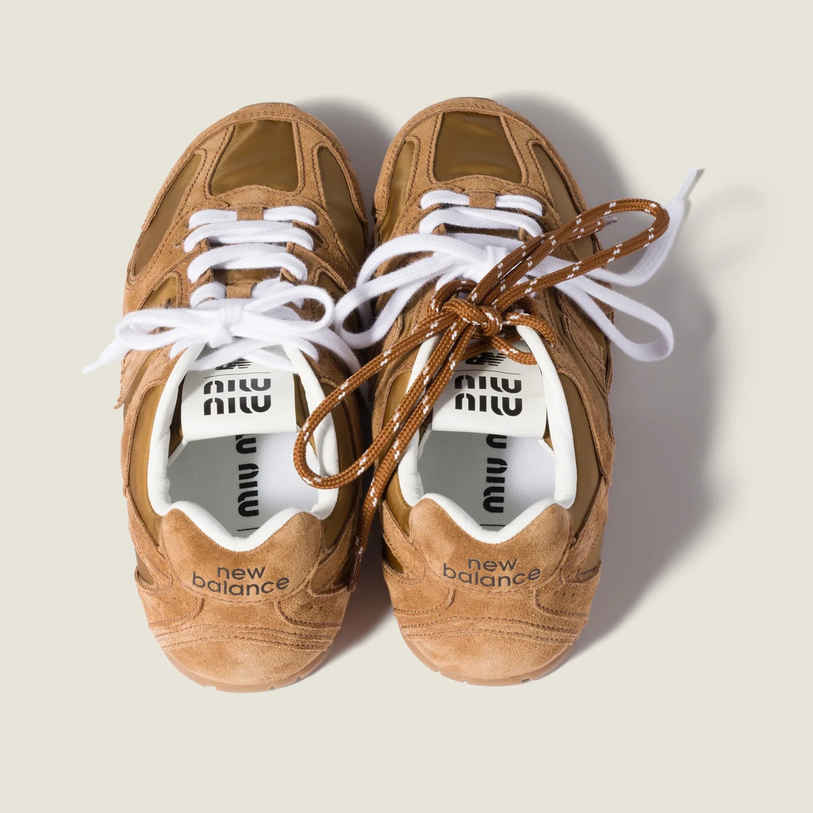 Кроссовки 530 SL New Balance x Miu Miu из технической ткани и замши — фото 3