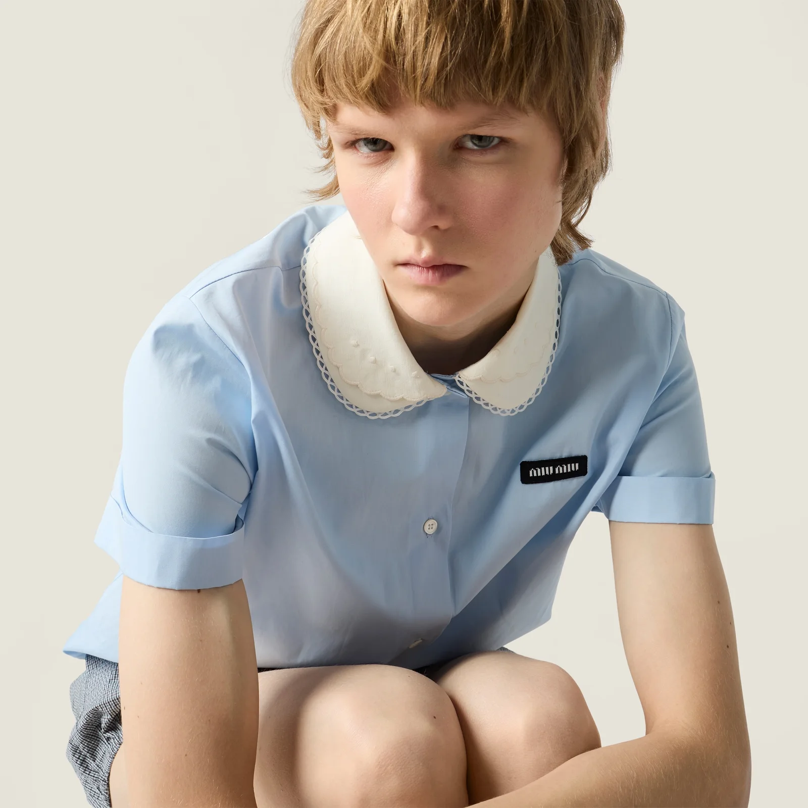 Рубашка из поплина — фото 6