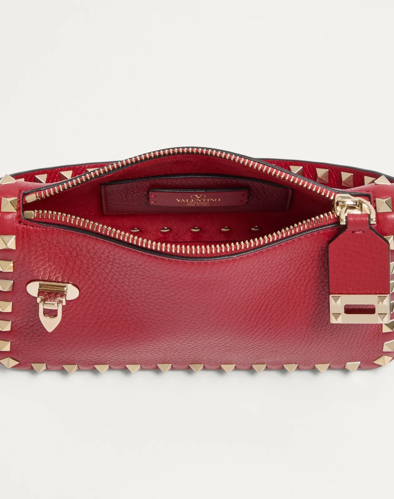 Маленькая сумка через плечо Rockstud из зернистой телячьей кожи — фото 6