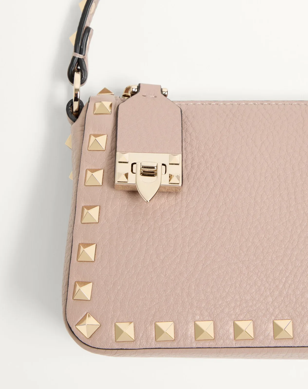 Маленькая сумка через плечо Rockstud из зернистой телячьей кожи — фото 7