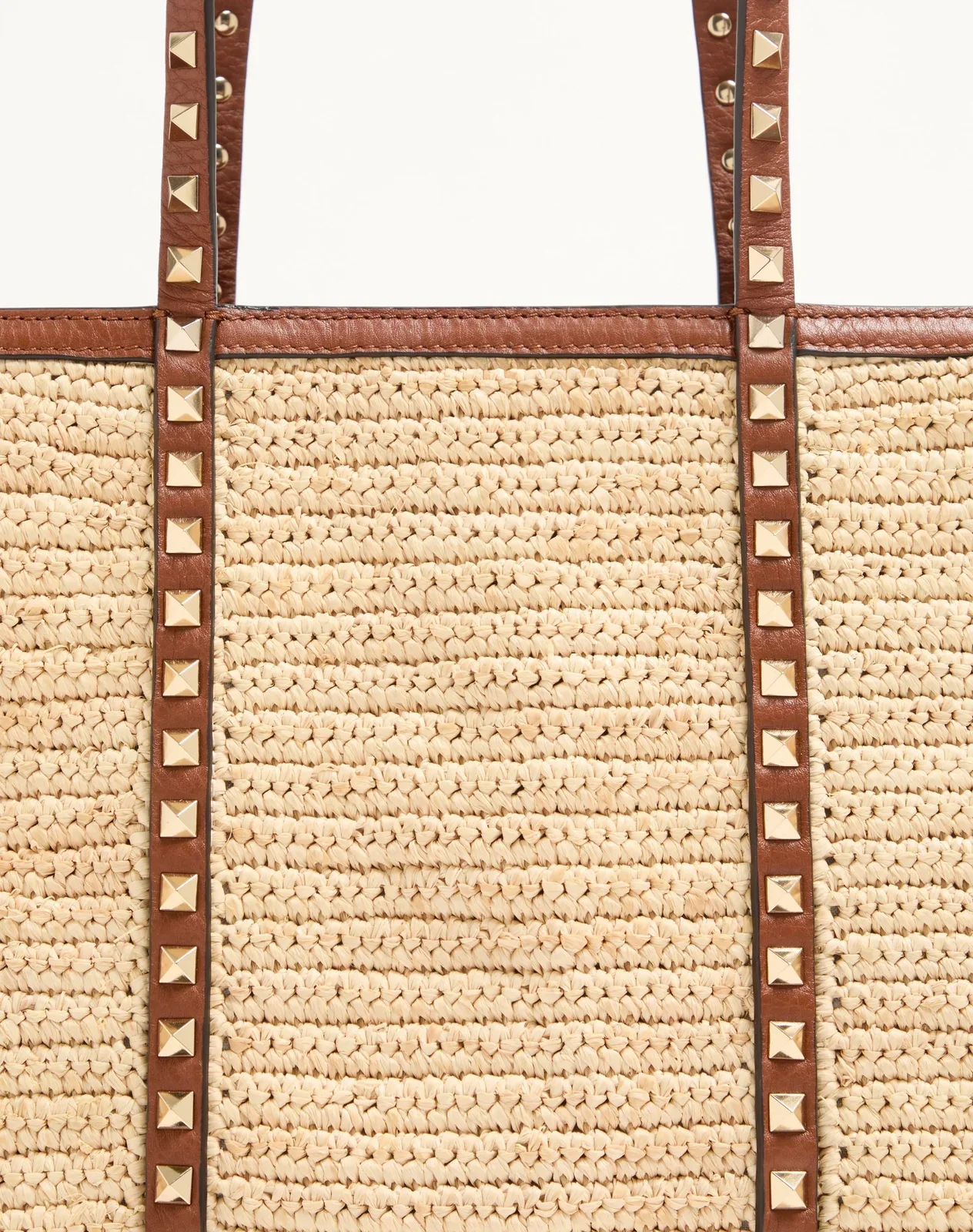Сумка-тоут Valentino Garavani Rockstud из рафии — фото 7