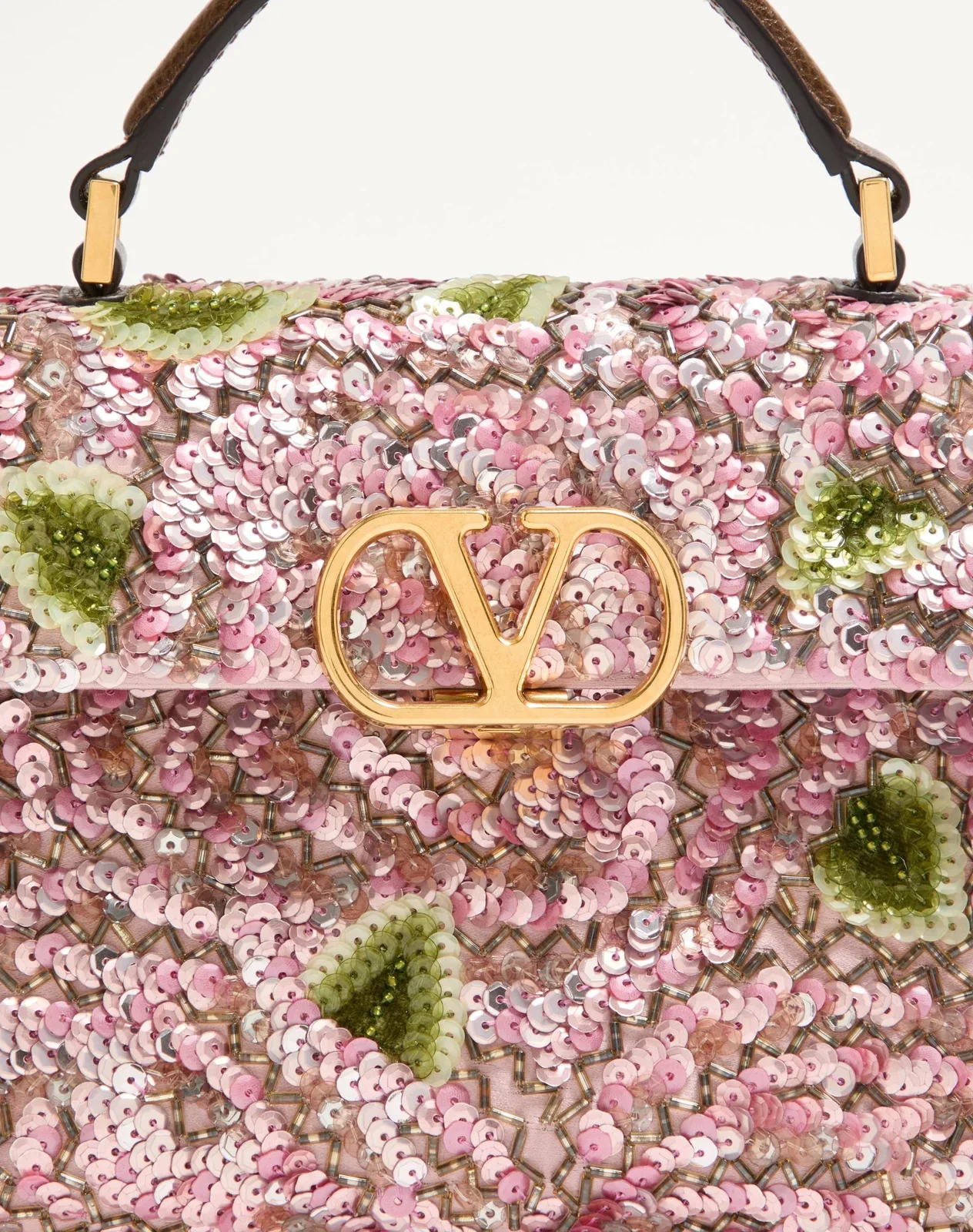 Мини-сумка с ручкой Valentino Garavani VSLING с вышивкой — фото 8