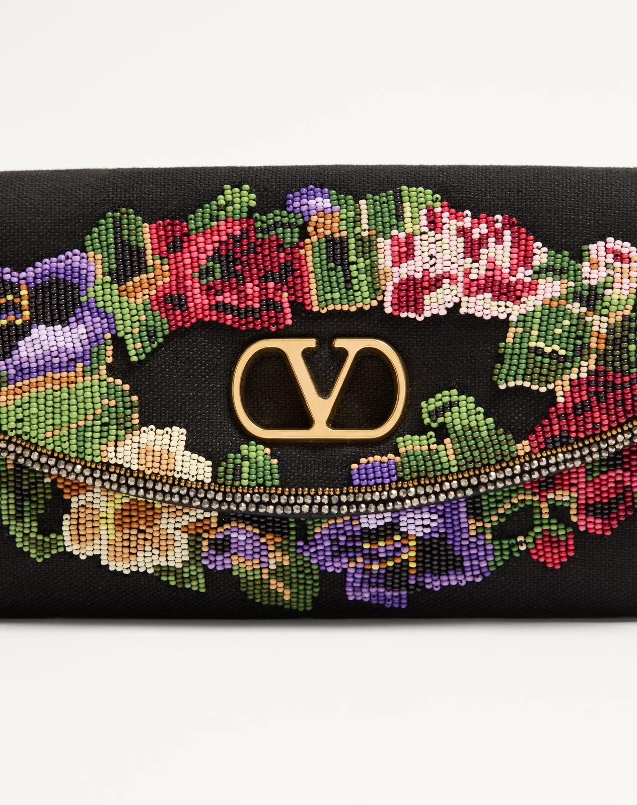 Маленькая сумка через плечо Valentino Garavani DeVain с вышивкой — фото 8