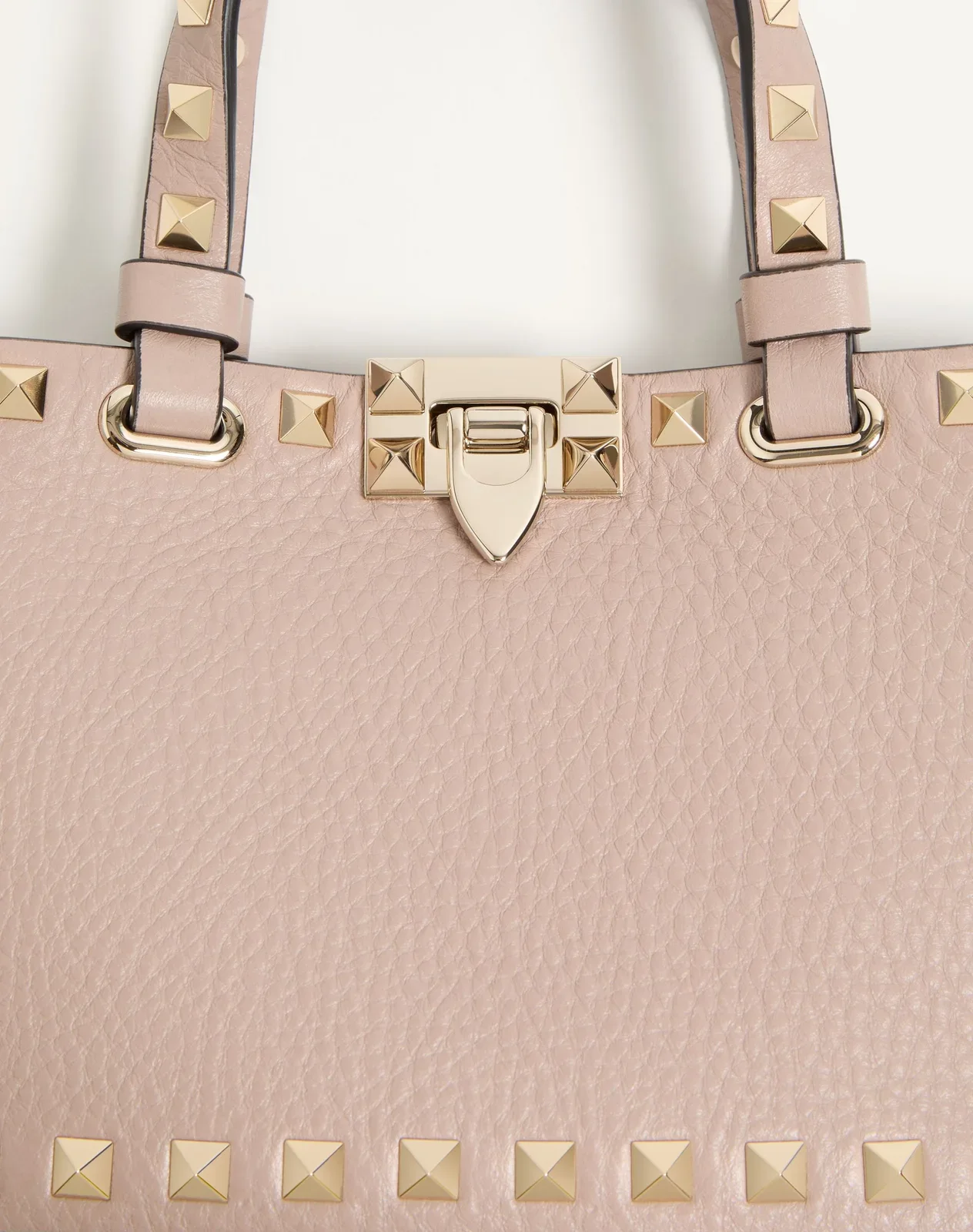 Мини-сумка-тоут Rockstud из зернистой телячьей кожи — фото 7
