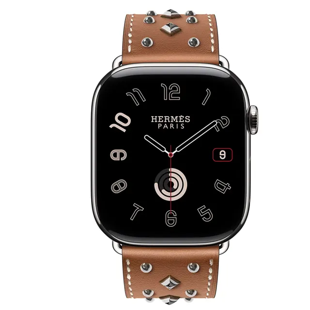 Series 11 Набрать &Apple Watch Hermès 46 Миллиметровая одинарная петля Clou Medor Rock Ремешок