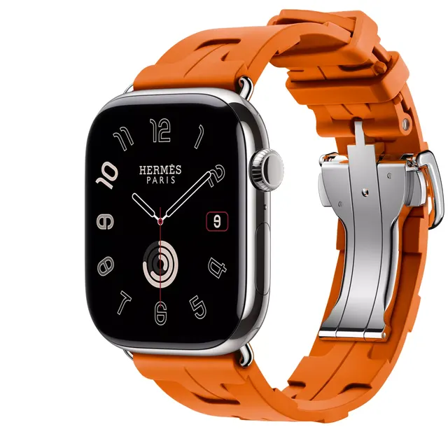 Series 11 Набрать &Apple Watch Hermès 46 Миллиметровая одинарная петля Kilim Складной ремешок на застежке