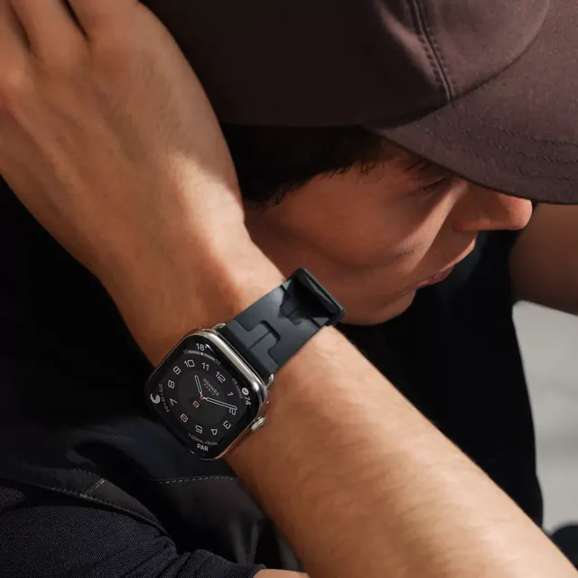 Series 11 Набрать &Apple Watch Hermès 46 Миллиметровая одинарная петля Kilim Складной ремешок на застежке
