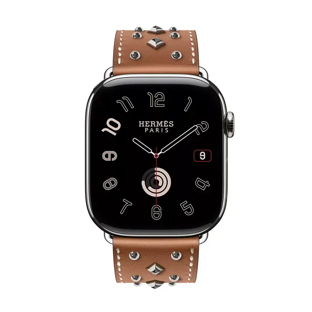 Apple Watch Hermès 46 Миллиметровая одинарная петля Clou Medor Rock Ремешок