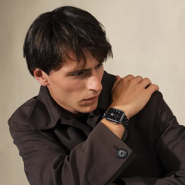 Apple Watch Hermès 46 Миллиметровая одинарная петля Clou Medor Rock Ремешок