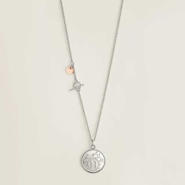 Hermès Ex-Libris Длинное ожерелье Среднее