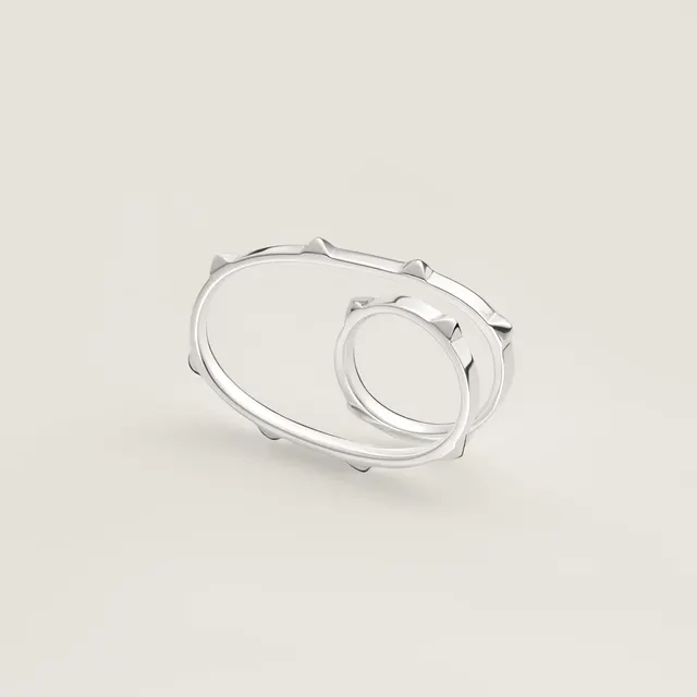 Hermès Clou d'H двойное кольцо